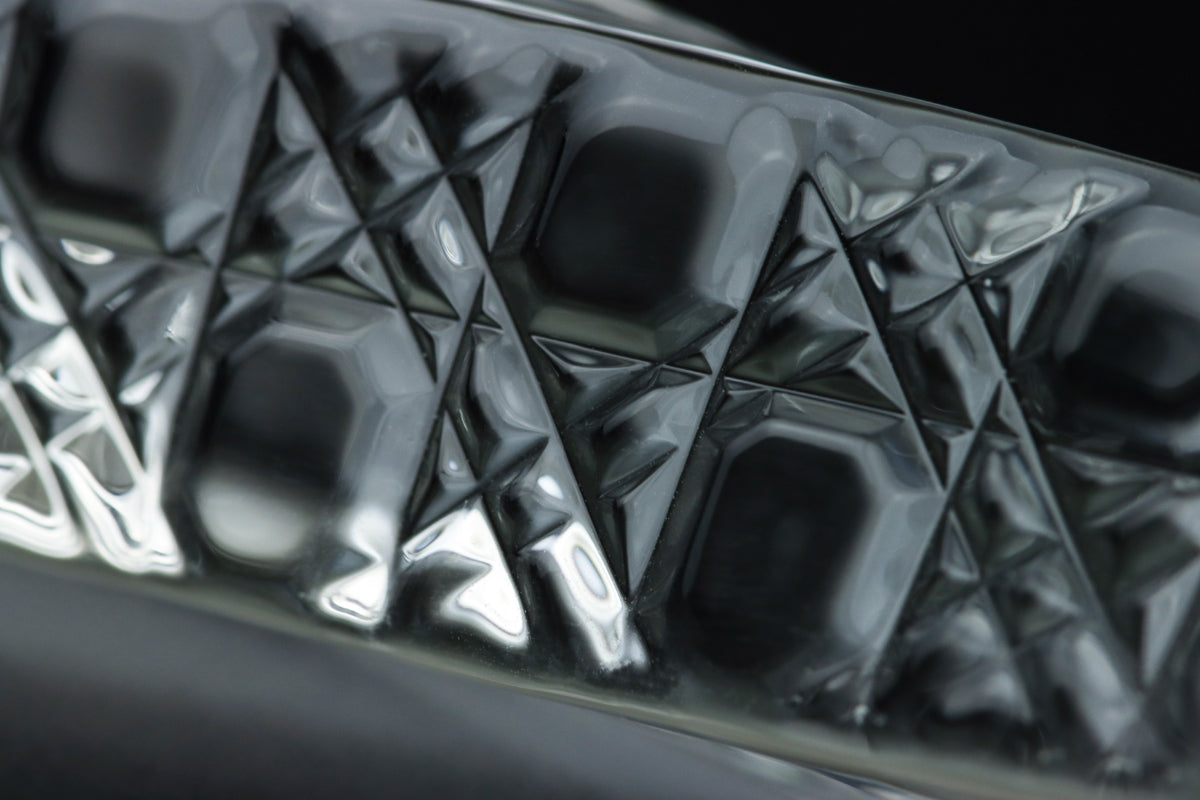 江戸切子ガラスペン｜ 八角籠目 半ひねり-HINERI Half-